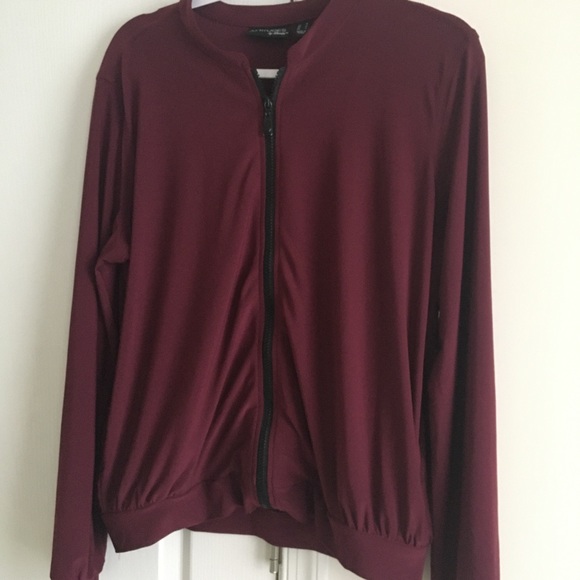 Women’s burgundy/wine blouse-jacket. size M. - Picture 5 of 5